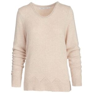 WOOLRICH Women's Maple Way Cashmere Wool Blend Sweater • Oatmeal Cream • XS